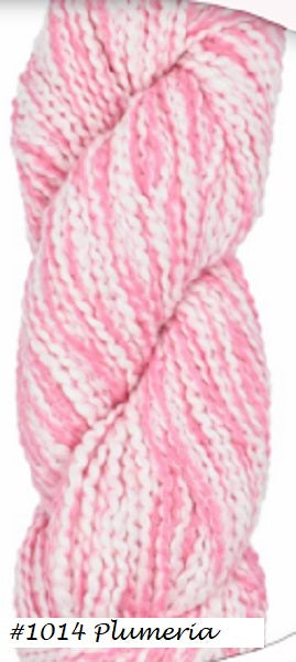 Bud Dapple Yarn from Juniper Moon Farm. Color #1014 Plumeria