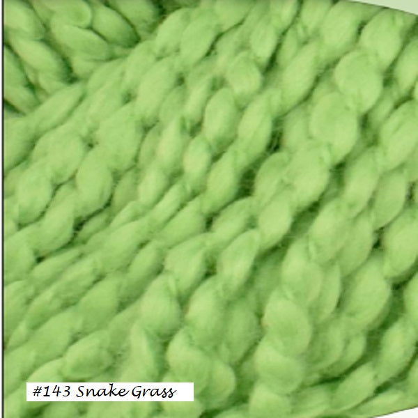 Bud Yarn from Juniper Moon Farm. Color #143 Snake Grass
