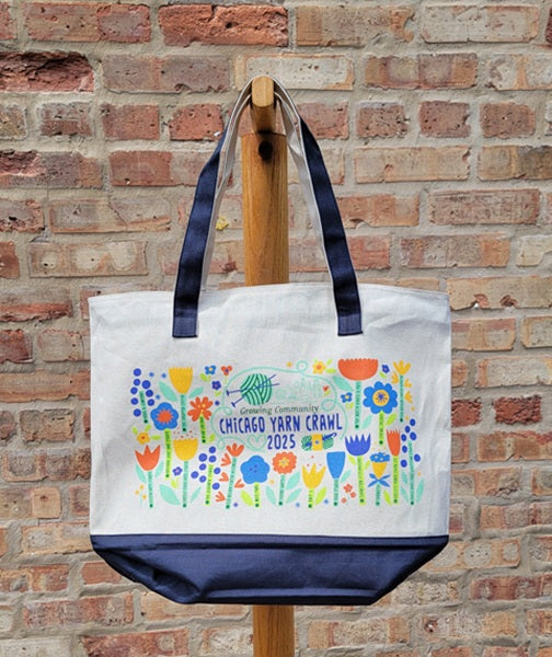 Chicago Yarn Crawl Tote and Zip Wristlet, 2025