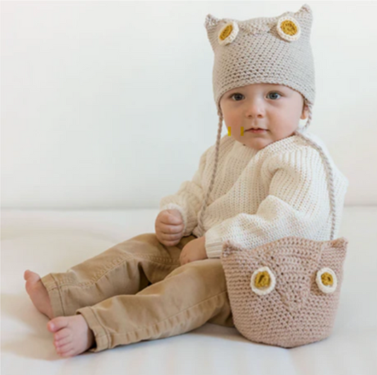 Crochet Owl Hat and Toy KIt