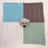 Crochet Cuddle Buddie in the Bear in natural colors