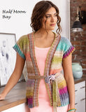 Half Moon Bay Vest knit with Tsubame Yarn from Noro