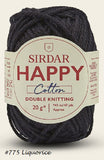 Happy Cotton DK Yarn from Sirdar. Color #775 Liquorice