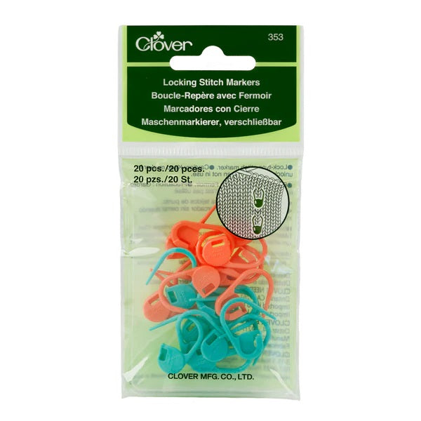 Locking Stitch Markers Medium #353 and Jumbo #3109