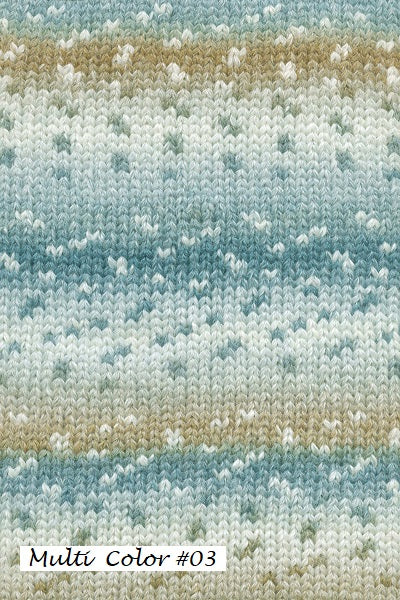 Multicolor Snowflake Yarn from Lang. Color #03
