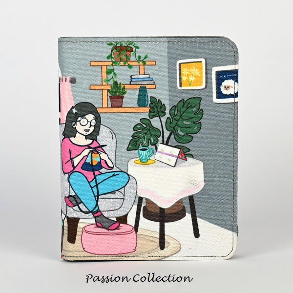 Case for Interchangeable Knitting Needles and Cords.