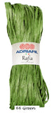 Rafia Yarn from Adriafil. Color #66 Green