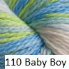 Cascade 128 superwash 100% merino wool in a chunky weight . Variegated  blue, green and grey. #110 Baby Blue