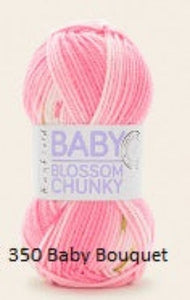 Hayfield Baby Blossom. A Chunky yarn in Acrylic and Nylon.