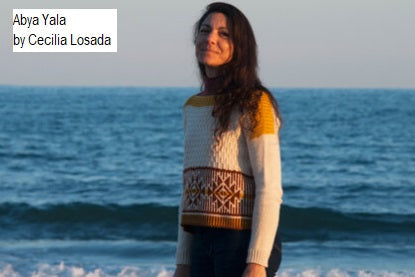 Abya Yala pullover pattern by Cecilia Losada, for Harvest Worsted Yarn from Urth Yarns