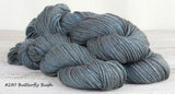 Acadia Yarn, a wool, silk and alpaca blend in color #280 Butterfly Bush
