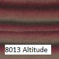 Berroco Aero Yarn. A color swatch of color # 8013 Altitude..