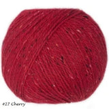 Alba Yarn from Jody Long.  Color #27 Cherry