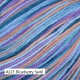 Bamboo Pop Yarn from Universal. Color #221 Blueberry Swril