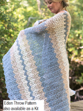 Eden Throw knit pattern from Berroco for Remix Light Yarn
