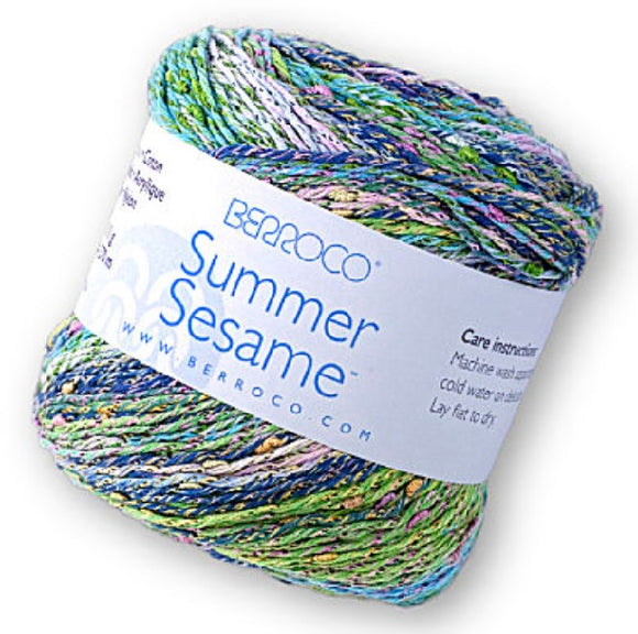 Summer Sesame Yarn from Berroco. A Cotton Blend in light worsted weight