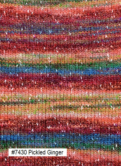 Berroco Sesame Yarn. Color #7430 Pickled Ginger