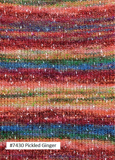 Berroco Sesame Yarn in color 7430 Pickled Ginger