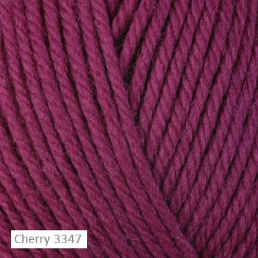 Berroco Ultra Wool, a superwash worsted weight yarn. Color # 3347 Cherry