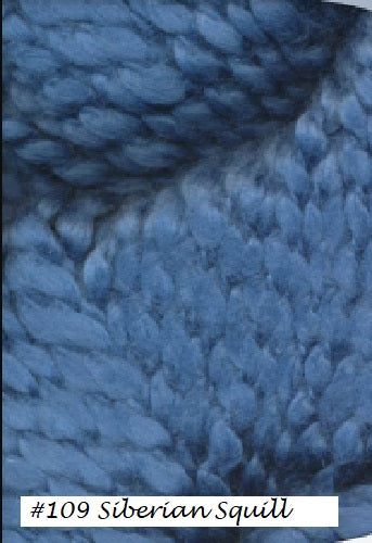 Bud Yarn from Juniper Moon Farm. Color #109 Siberian Squill