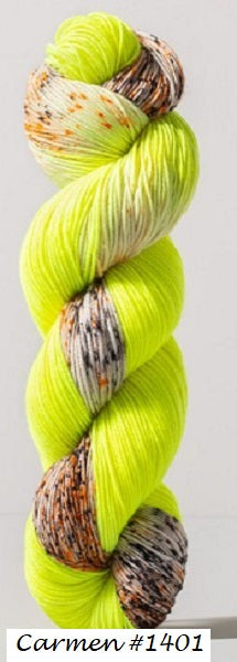 Carmen Sock Yarn from Gusto Wool. Color #1401