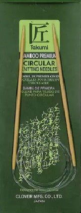 Clover Bamboo fixed Circular Knitting needles 36"