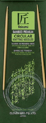 Clover Bamboo fixed Circular Knitting needles 36"