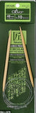 Clover Bamboo fixed circular knitting needles 48"