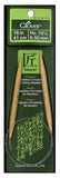 Clover fixed Bamboo Circular Knitting Needles.  US 10.5 x 16"