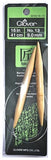 Clover fixed Bamboo Circular Knitting Needles.  US 13 x 16"
