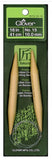 Clover fixed Bamboo Circular Knitting Needles.  US 15 x 16"