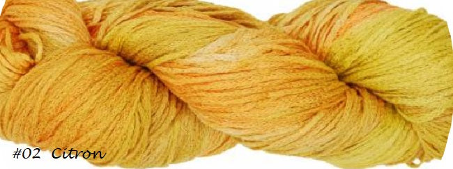 Damask Yarn from Juniper Moon Farm. Color #2 Citron