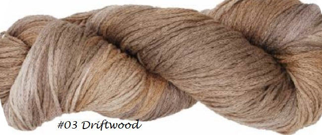 Damask Yarn from Juniper Moon Farm. Color #3 Driftwood.