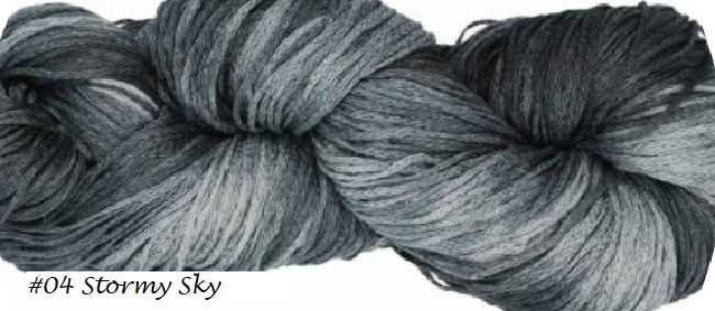 Damask Yarn from Juniper Moon Farm. Color #4 Stormy Sky