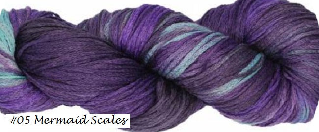 Damask Yarn from Juniper Moon Farm. Color #5 Mermaid Scales