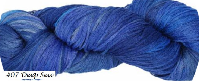 Damask Yarn from Juniper Moon Farm. Color #7 Deep Sea