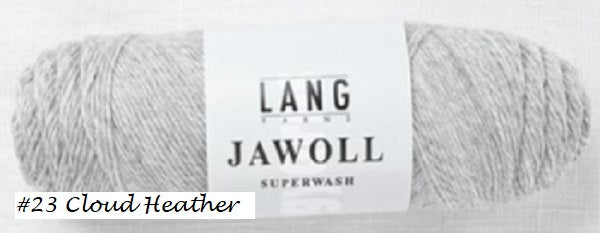 Jawoll Sock Yarn from Lang. Color #23 Cloud Heather