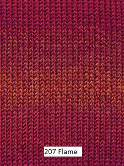 Painted Sky yarn from Knitting Fever. Color #207 Flame