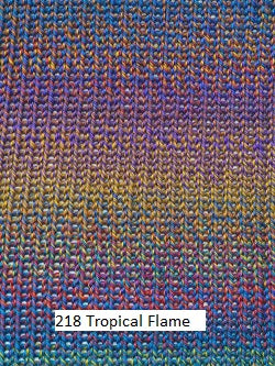 Painted Sky yarn from Knitting Fever. Color #218 Tropical Flame