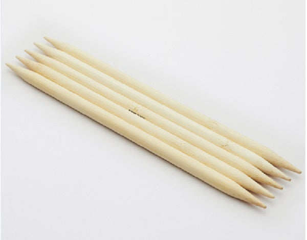 Bamboo Double Point Knitting Needles 8"