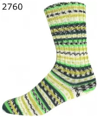 Supersocke Christmas Collection. A sock weight yarn from OnLine. Color #2760
