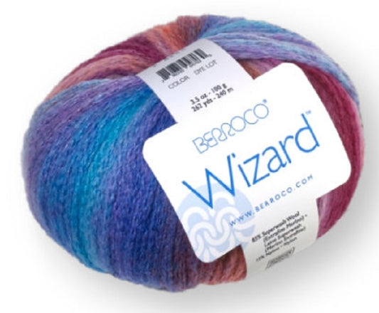 Wizard Yarn from Berroco. A chunky yarn in a superwash merino and nylon blend.