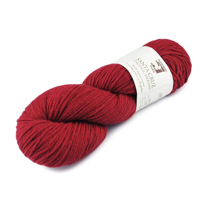 Santa Cruz an Organic Aran Weight Merino Yarn fro Juniper Moon Farms. Rich heather colors.