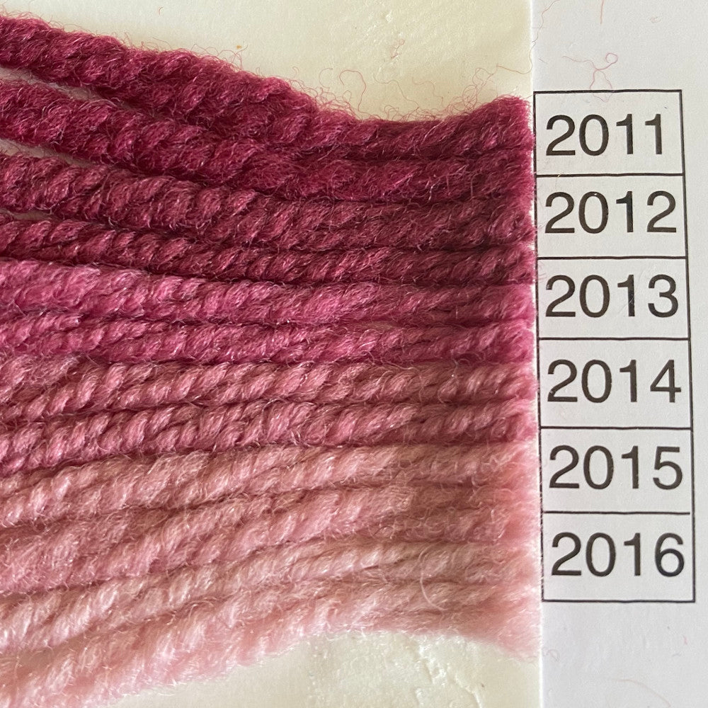 Waverly Wool Needlepoint Yarn color shade sample for #2011 to 2016