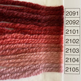 Waverly Wool Needlepoint Yarn color shade sample for #2091 to 2105