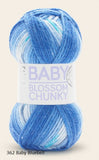 Hayfield Baby Blossom.  Color #362 Baby Bluebell