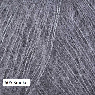 Kidsilk Haze Yarn from Rowan Yarn. Color #605 smoke