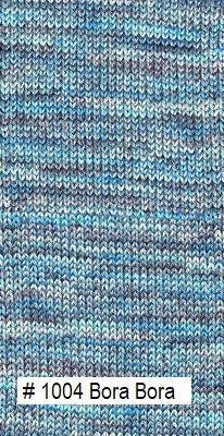 Indulgence Sock from Knitting Fever.  Color #1004 Bora Bora