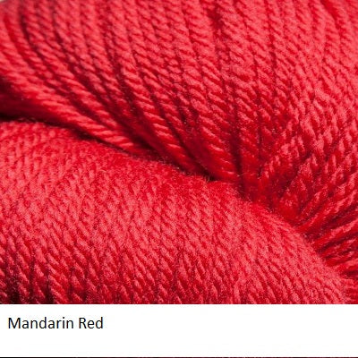 Green Line Yarn from Jagger Spun. Color Mandarin Red