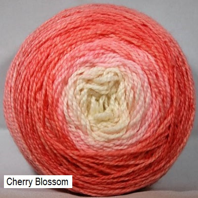Transitions Yarn from Stone Barn Fibers. Gradient colorway Cherry Blossom